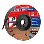 3/8" 65ft 3:1 Heat Shrink Tubing with Adhesive Lining - Marine Grade, Ideal for Home, Automotive, and Industrial Use - Black