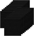 20Pcs Carpet Tiles Peel and Stick, Self Adhesive Carpet Floor Tile 12” x 12”, Black Soft Padded Flooring Sticker, Home Decor for Bedroom Living Room Office, 20 sq ft per Box