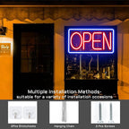 Open Signs for Business Ultra Bright LED Neon Open Signs 16 Inch Plug In Electric Light Up Open Sign with ON/OFF Switch for Business Storefront Window Glass Door Shop Store Florists Bar Salon Cafes Restaurant Pubs