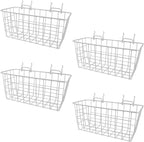 G.CORE 4 Pack Pegboard Baskets, Metal Shelves Hooks to 1/8" 1/4" Peg Boards, Peg Board Baskets Bins Set - Organize Tools Workbench Accessories Garage Storage Wall Mount Organizer Attachments