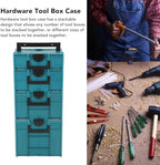 Multifunctional Tool Box,Electric Tool Box 40KG Load Bearing Power Tool Box Case Storage Hardware Organizer Container