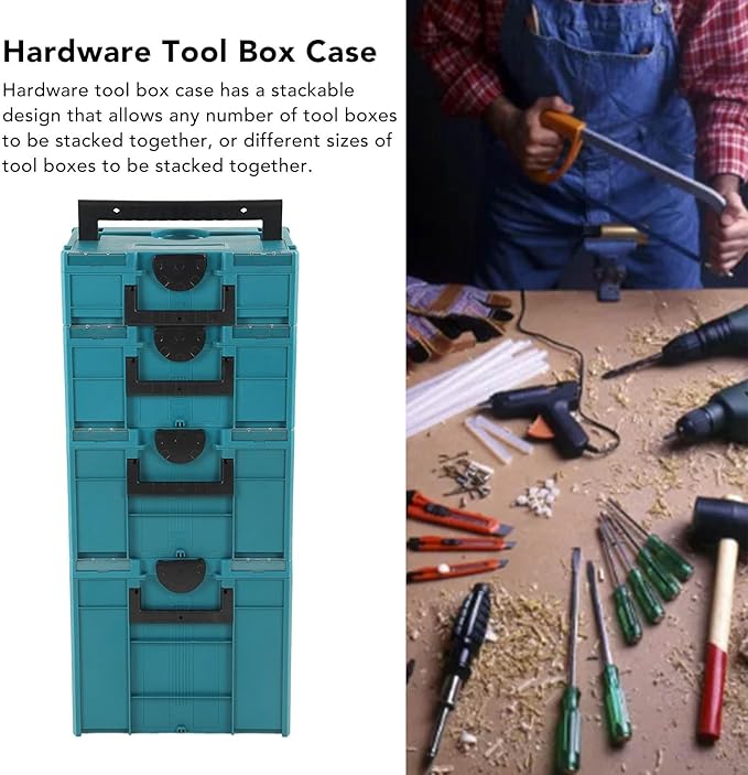 Multifunctional Tool Box,Electric Tool Box 40KG Load Bearing Power Tool Box Case Storage Hardware Organizer Container