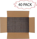 Calenzana 6x4x3 Shipping Boxes Set of 40, White Corrugated Cardboard Box for Mailing Packing Gifts Small Business