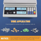 Bonvoisin Industrial Digital Scale for Parts & Coins (10kg/22lb, 0.1g) - Electronic Inventory Counting Scale