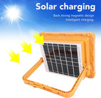 Garosa 300W Portable Solar Work Light Rechargeable LED Light 4 Modes IP65 for Camping Emergency Outdoor Work