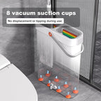 Mop and Bucket with Wringer Set for Home, Flat Mop and Bucket System, Mops for Floor Cleaning and Wall Cleaner, with 2 Reusable Microfiber Mop Pads