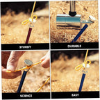 Cabilock 8pcs Aluminum Alloy Tent Pegs Lightweight Camping Stakes Backpacking Tent Accessories for Outdoor Use Random Color