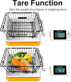 Fuzion Shipping Scale - Digital Postal Scale 110LB x 0.1oz, Large LCD Display, 5 Units, Scale for Packages, Postage - Dual Power Supply (Batteries & Adapter)