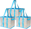DURASACK Grocery Tote 3-Pack All-Purpose Collapsible Totes with Handles Kitchen Reusable Grocery Bags