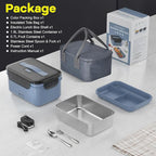 Monteka Cordless Electric Lunch Box for Adults, 1.8L Rechargeable Portable Food Warmer Heated Lunch Box, Christmas White Elephant Gifts, Suitable for Office, Picnic, Car, Construction Site