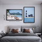 VCK 27x40 Poster Frames Set of 5 Exclusive Woodgrain Black Picture Frame, Wall Mounting Hanging
