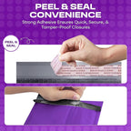 Purple 10.5x16 Inch Large Poly Bubble Mailers #5 | Padded Envelopes with Self Seal | Air Lined Cushioned Bubble Mailer | Usable Size 10.5x15 | 100 Pack Bulk | Lightweight shipping Bags