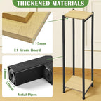Extra Tall Plant Stand Indoor,40 Inch Plants Stands,2 Tier Metal Plant Stand with Heavy Duty Wood,Yellow Oak and Black