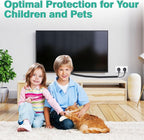 Dog and Cat Cord Protector 25ft - 3/8inch, Flexible Cable Sleeve for Easy Cord Management, Protects Cables from Pets Chewing, Ideal for USB, Power, Audio and Video Cords - Black