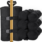 Extra Plus Large Canopy Weights Bag Leg Weight for Pop up Canopy Tent Gazebo Patio Instant Outdoor Sun Shelter,320LBS Tent Weight Sand Bags (4Pack Black)