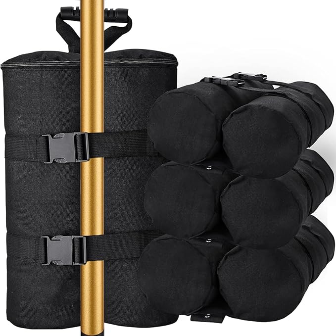 Extra Plus Large Canopy Weights Bag Leg Weight for Pop up Canopy Tent Gazebo Patio Instant Outdoor Sun Shelter,320LBS Tent Weight Sand Bags (4Pack Black)