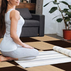 Peel and Stick Carpet Squares 24" x 24", Self Adhesive Non-Slip Carpet Tiles, Peel and Stick Soft Padded Carpet Tiles for Kitchen Bedrooms Indoor Outdoor(10 Tiles/40 sq ft)