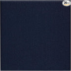 Carpet Tiles Peel and Stick, Self Adhesive Carpet Floor Tile 24" x 24", Dark Blue Soft Padded Flooring Sticker, Home Decor for Bedroom Living Room Office, 20 Tiles per Box