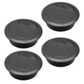 Desk Grommet 2" (50 mm), Desk Cord Hole Cover, Cable Grommet ABS Plastic, Desk Hole Grommet for Office and Home Table Cable, Detachable Adjustable Cable Cord Organizer (Black 4 Pcs)