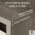 Fencer Wire 13-Inch Cube Storage Organizer Shelf, with Extra Thick Exterior Edge, Room Open Storage Shelf Divider, Bookcase, 6-Cube / 8-Cube / 9-Cube, Colors Available in Rustic Grey Oak and White
