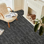 Smart Squares Carpet Tiles, Soft Padded, Seamless Appearance, Peel and Stick for Easy DIY Installation (Alpes-06, 18 Tiles - 72 Sq Ft)