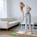 Microfiber Mops for Floor Cleaning,Masthome Professional Floor Mops with Washable Pads 4pcs,Wet Dry Use Flat Mop with 59'' Long Stainless Steel Handle,dust mop for Hardwood Floors Suitable Office Home