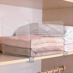 Sorbus 4 Acrylic Shelf Dividers for Shelves, Great Organizer for Clothes, Linens, Purse Separators, Versatile for Closets, Kitchen Cabinets, Bedroom (4-Pack)
