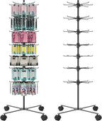 Retail Display Stand 7 Layer - Alloy Steel Jewelry Display for Vendors - 360°Rotating Display Stand for Jewelry, Key Chain, Cotton Candy