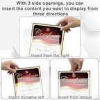 Suzile 4 Pcs Acrylic Window Sign Holder Hanging Acrylic Holder 8.5 x 11 Inch Office Door Signs with Suction Cup Hooks Hangers for Office School Home Store Restaurant