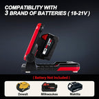 4000LM 25W Cordless Work Light, Compatible with Milwaukee,Dewalt and Makita 18-21V Power Battery, Magnetic Base, Portable Flood Light