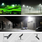80W Outdoor Flood Lights with Plug, 12000lm Bright Work Light with 5ft Cord, 6000K Daylight White Exterior LED Floodlight, IP66 Waterproof Security Light Yard Lights for Garage Stadium 4 Pack