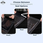 9x12 Resealable Poly Bags with Suffocation Warning - 200 Pack - Clear Self-Seal Poly Bags for Packaging, Shipping & Retail - Retail Supply Co