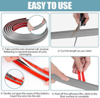 Floor Cord Cover Self Adhesive Cord Hider,10FT Cable Management, Extension Strip Protector for Wires, Prevent Cable Trips for Offices, Gyms, Exhibitions Cavity:0.39"(W) x 0.27"(H) Gray Wood