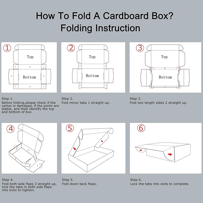 RLAVBL 4x4x2 Shipping Boxes Set of 100, White Small Corrugated Cardboard Box, Mailer Box