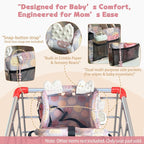 Premium Baby Shopping Cart Cover & High Chair Seat Protector - Universal Fit for Grocery Carts, Restaurant Chairs，Restaurant Seats, and Park Swings-Girl & Boy（Little Bear）