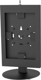 Mount-It! Lockable Tablet Countertop Stand for Samsung Tab A9+, S9, S9 FE, S8, A8 – Anti-Theft POS Stand, Fully Enclosed Security Case, Freestanding or Bolt-Down, Rotating & Tilting Display, Steel