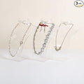 GemeShou Acrylic Jewelry Necklace Bust and Earring Display Stand, Transparent Necklace holder for selling, Clear 3D Jewelry Mannequin Holder 【Acrylic bust- set of 3】