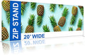 Custom Straight Tension Fabric Display Backdrop, Step and Repeat Backdrops for Events, Trade Show Display Backdrop Booth (Graphic with Stand, 17x8ft Double Sided Print)