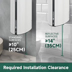 29fl.oz/850ml Commercial Automatic Liquid Soap Dispenser Wall-Mounted Large Capacity Model AD1209 White