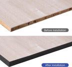 U-Shape Edge Banding, 16.4ft TPE Self Adhesive Veneer Edging Trim Flexible Corner Edge Protector, Furniture Edge Strip for Countertop Table Cabinet Shelve Restoration (36mm, Black)