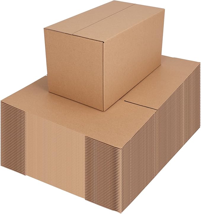 CRUGLA 40 Packs 11x6x6 Shipping Boxes for Small Business, Corrugated Cardboard Boxes Bulk for Shipping Packing Mailing