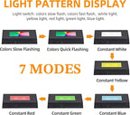EUSTUMA LED Light Base Rectangle Display Stand In A Variety of Colors,Lighted Up Stand Color Changing Small LED for 3D Glass Crystal Art,Holiday Party Decoration. (Black, Medium)