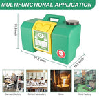 Portable Eyewash Station OSHA-Approved Emergency - Yzzwer 8 Gallon Wall Mounted Eye Wash Irrigation Kit Ansi Certified
