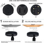 LED Spotlights, Battery Powered Picture Lights, Uplighting Indoor, Puck Light with Remote, Plant & Wall Art Display Dartboard Closet Spotlights, Black