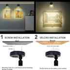 Rechargeable LED Spotlight, 3 Lighting Modes Indoor Spotlights, Battery Powered Spot Lights with Remote, Up Light for Plants, Timer Dimmable Picture Light for Wall Artwork-Black