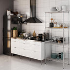 18" Deep x 30" Wide x 74" Height Wire Shelving Kit | 4-Tier | NSF Commercial Storage Rack Unit