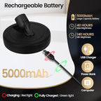 LED Spotlights, Rechargeable Battery Picture Lights, Uplighting Indoor, Spot Light with Remote, Plant & Wall Art Display Dartboard Closet Spotlight-Black