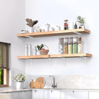Floating Shelf Bracket Stainless Steel 6 Inch, 6 Pack Heavy Duty Shelf Brackets, Wall Shelf Bracket for DIY Decorative with Mounting Hardware