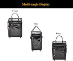 Reusable Grocery Bag On Wheels Large Capacity Shopping Trolley Foldable Rolling Tote Bag with Heavy Duty Handle for Travel