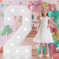 Light Up Numbers, Marquee Numbers 4 Feet Tall with Cool White Light, Large Number for Party Anniversay Event Graduation Decoration, Marquee Numbers 4ft Light Up Sign Number 2